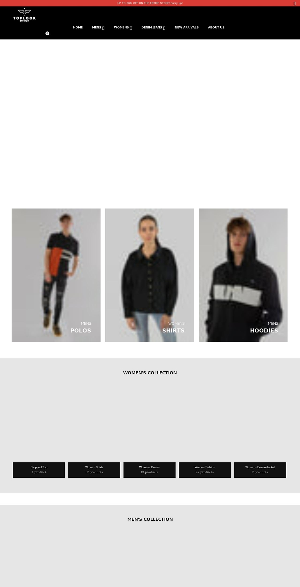 toplooklondon.com shopify website screenshot