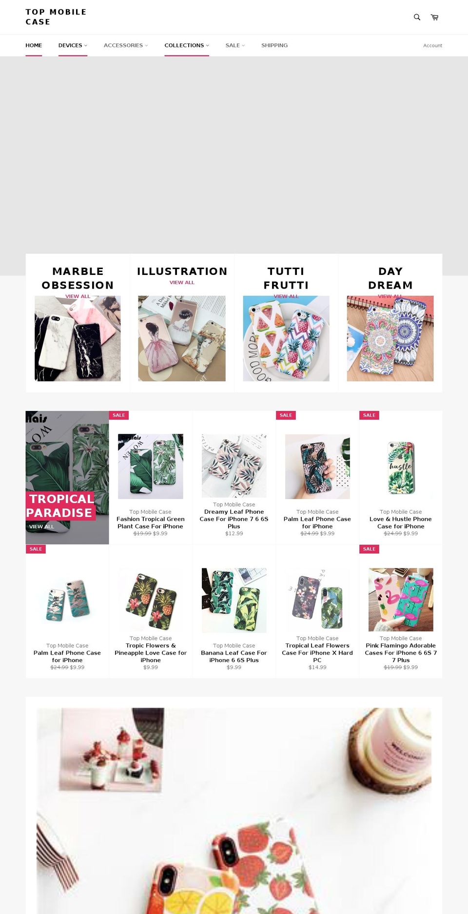 topmobilecase.com — Shopify storefront screenshot