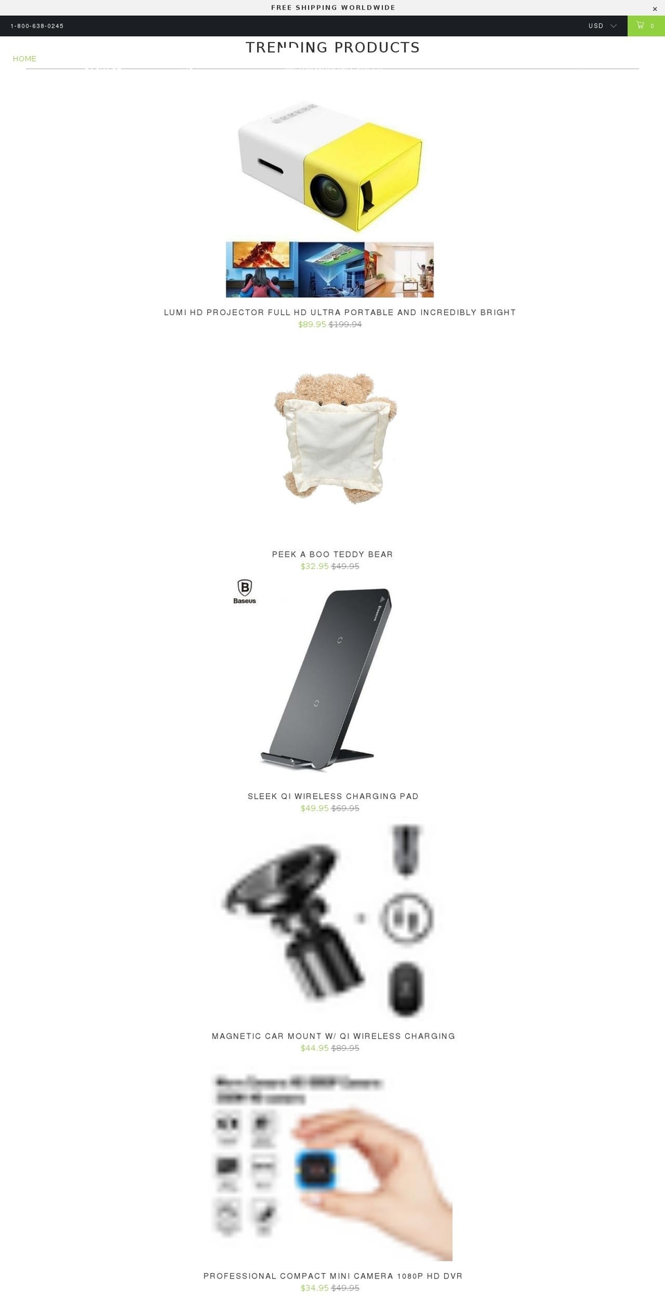 topmoderngadgets.com — Shopify storefront screenshot