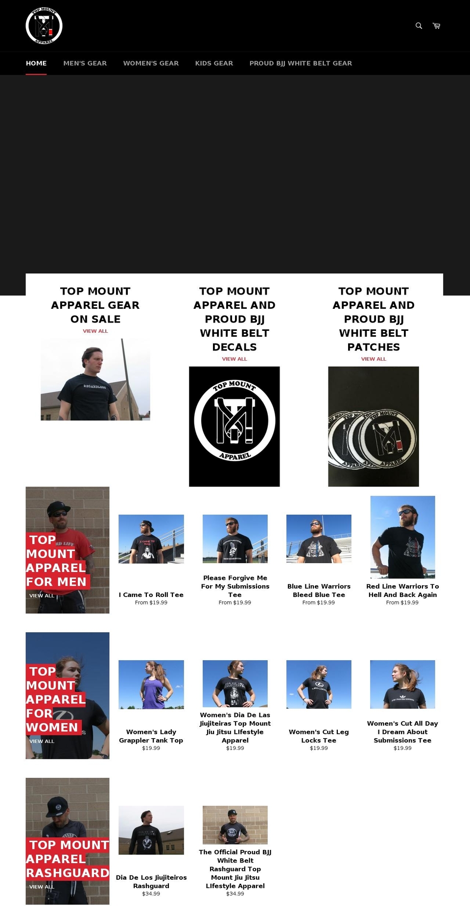 topmountapparel.com shopify website screenshot