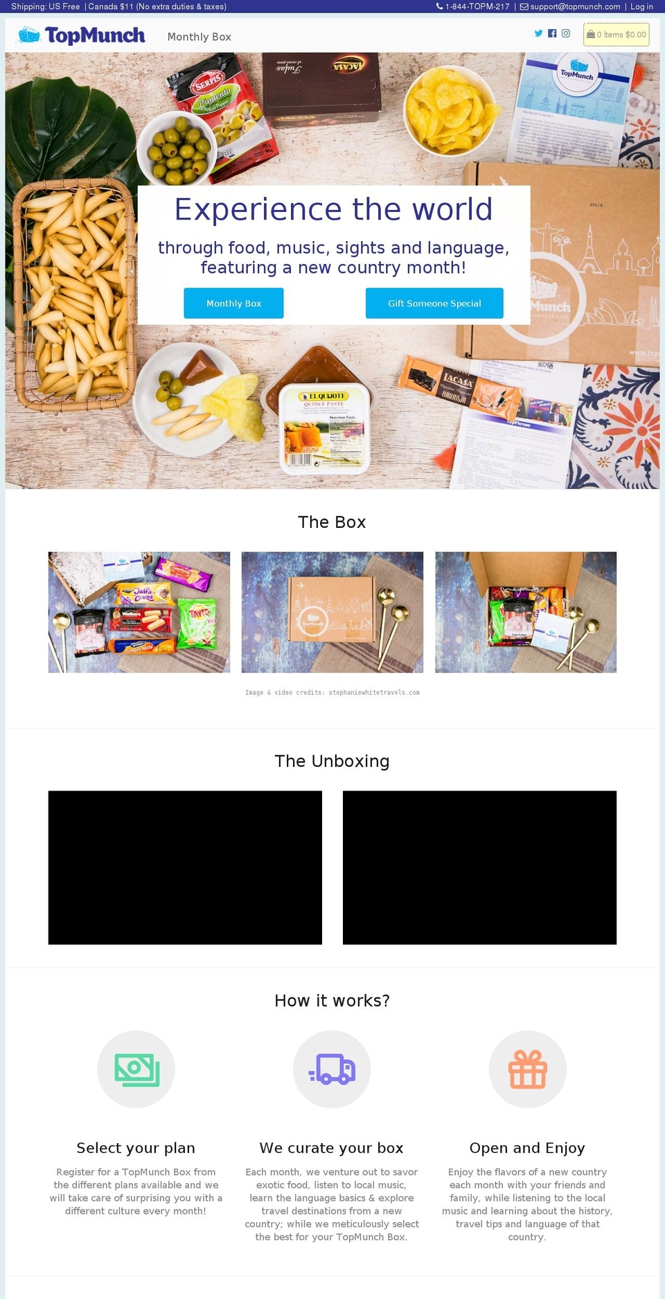 topmunch.com shopify website screenshot