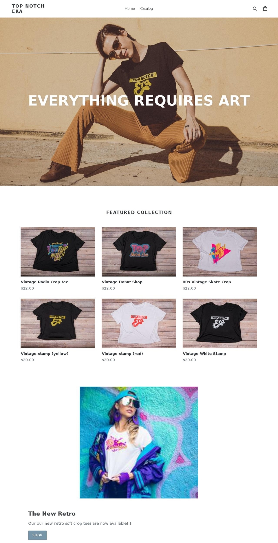 topnotchera.com — Shopify storefront screenshot