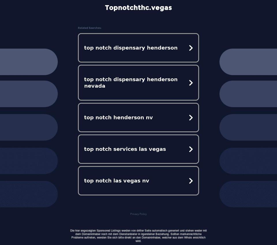 topnotchthc.vegas shopify website screenshot