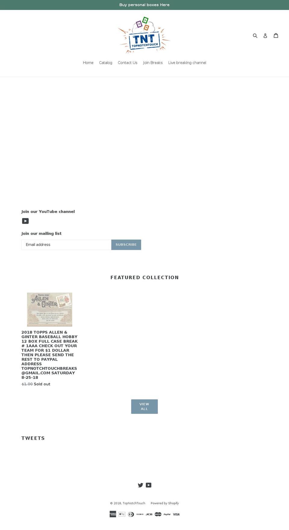 topnotchtouch.com — Shopify storefront screenshot