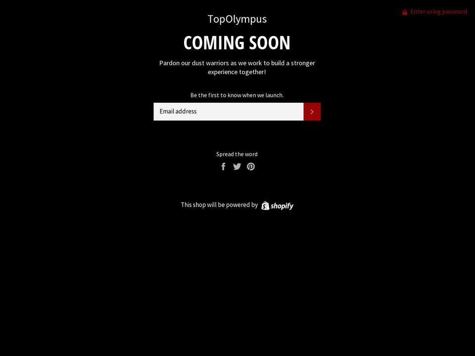 topolympus.com — Shopify storefront screenshot