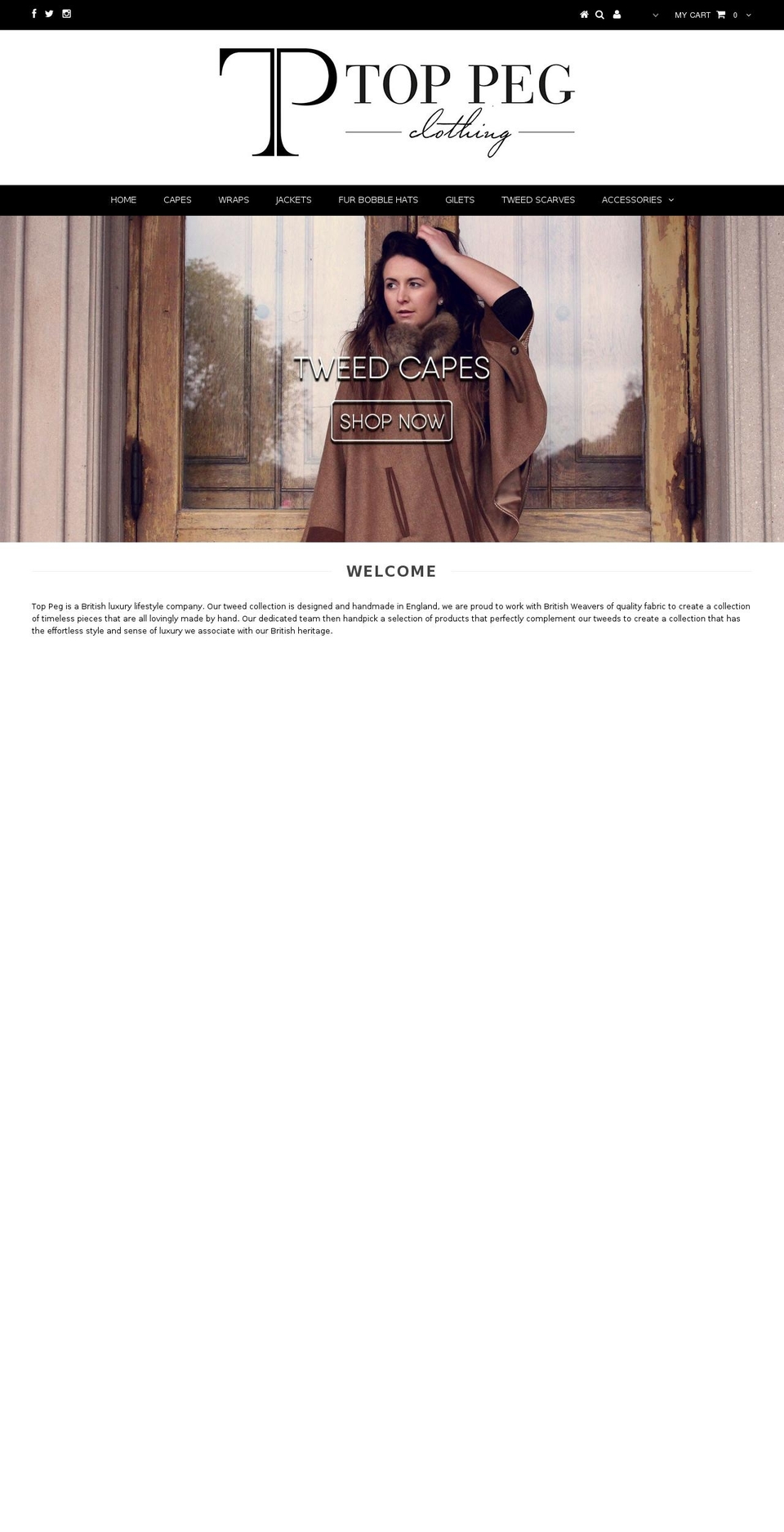 toppeg.com shopify website screenshot