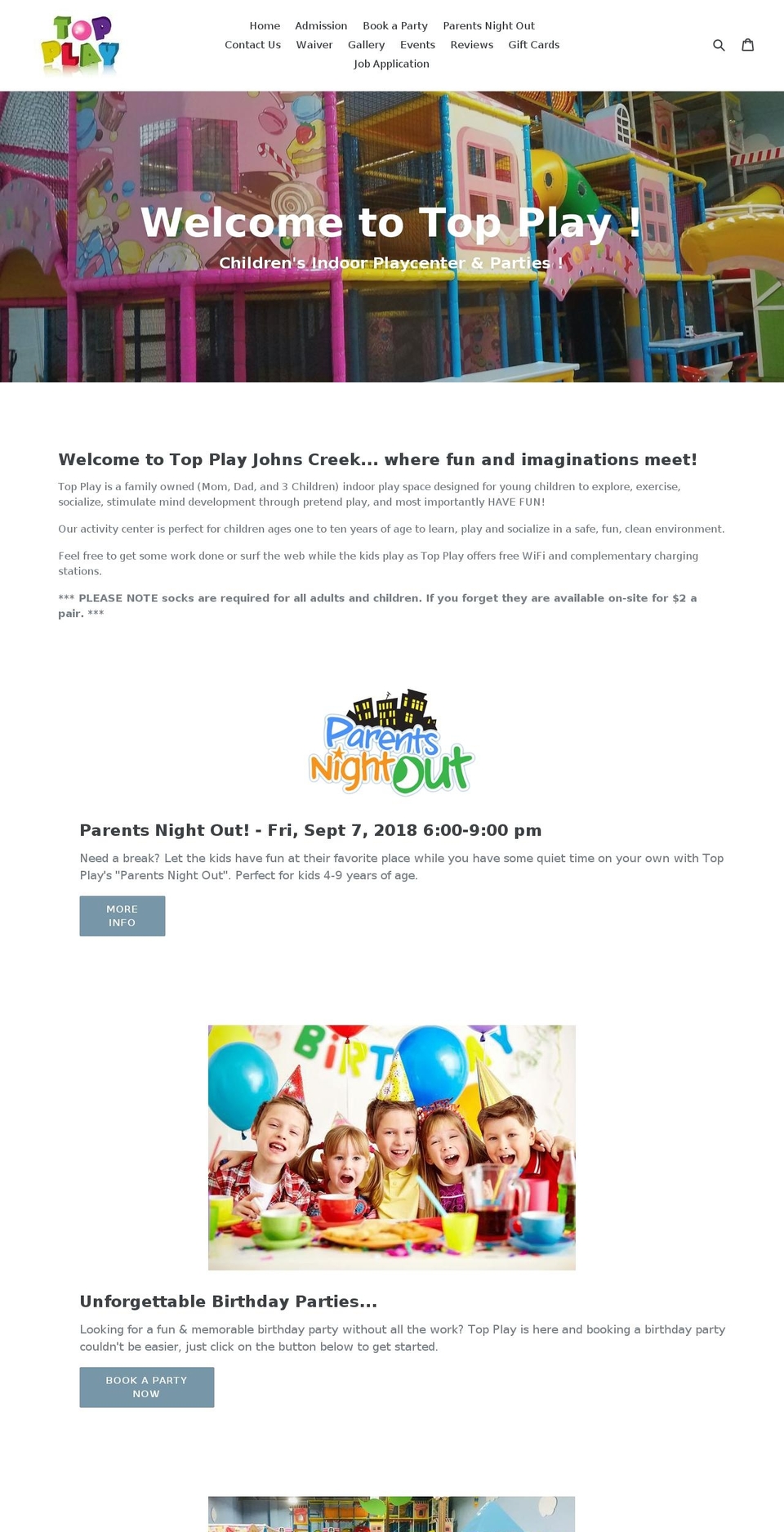 topplayusa.com — Shopify storefront screenshot