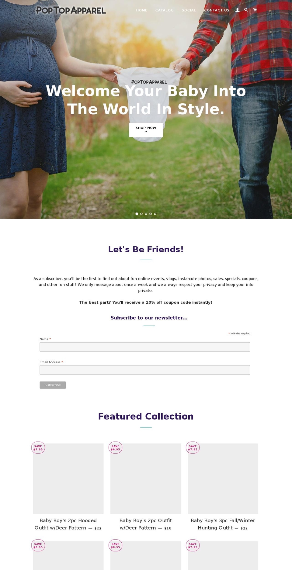 toppopapparel.com — Shopify storefront screenshot