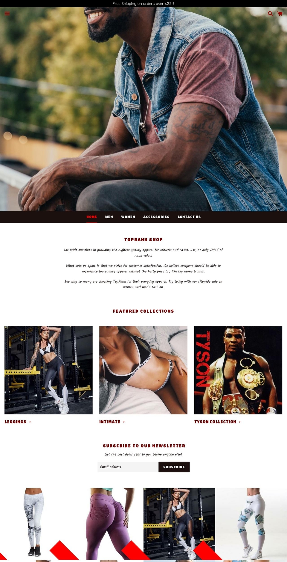 toprankshop.com — Shopify storefront screenshot