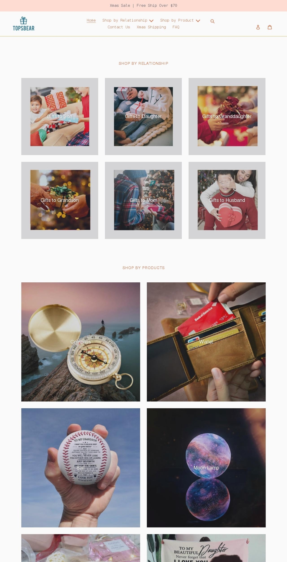 topsbear.com shopify website screenshot