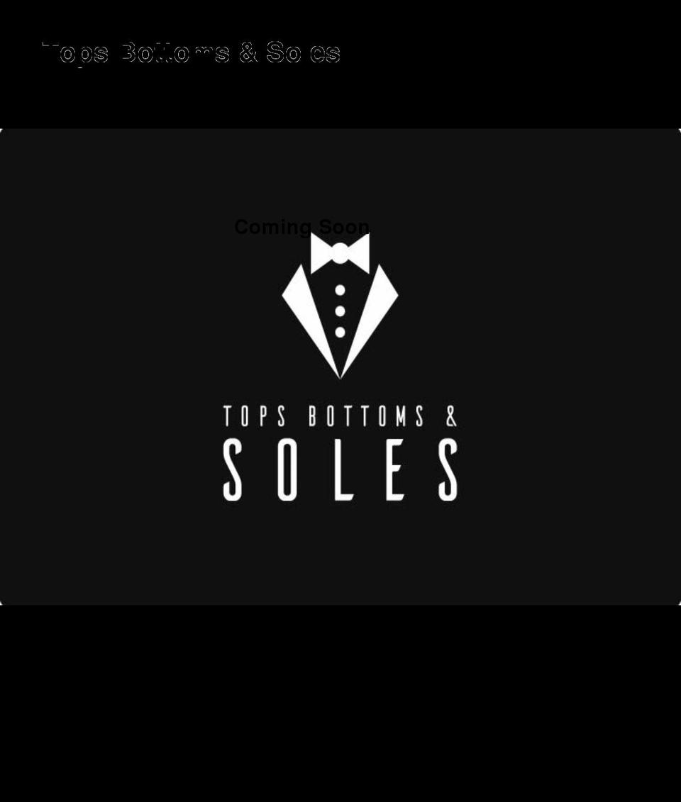 topsbottomsandsoles.com shopify website screenshot