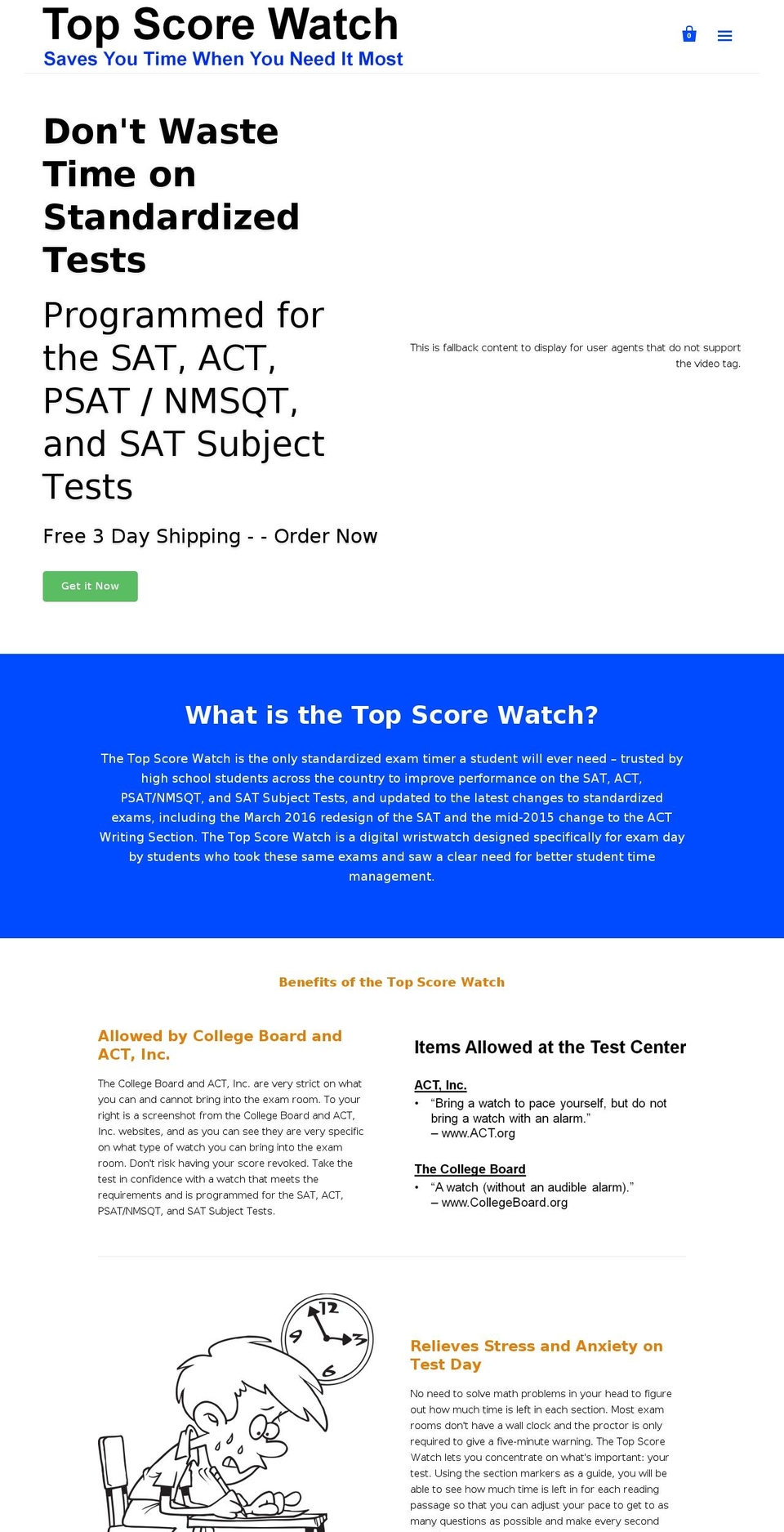 topscorewatch.com shopify website screenshot
