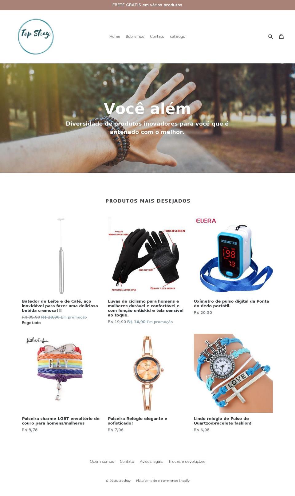 topshay.com — Shopify storefront screenshot