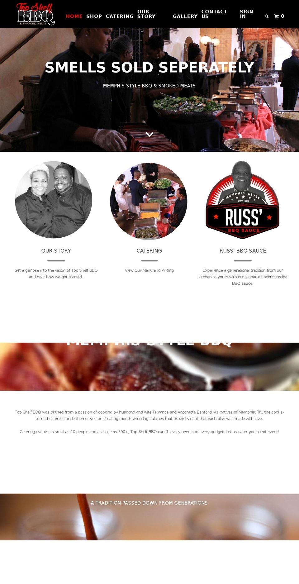 topshelfbbqatl.com shopify website screenshot