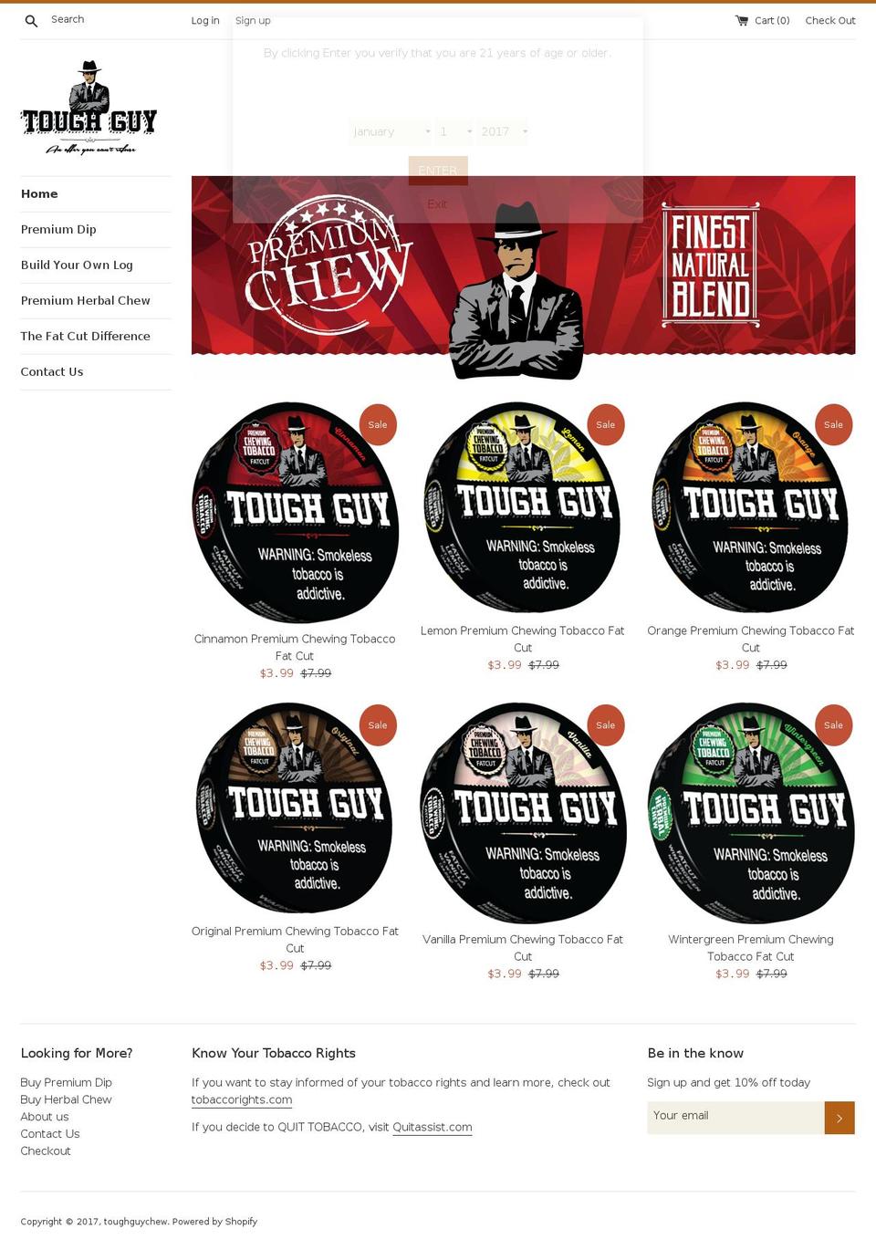 topshelfchew.com shopify website screenshot