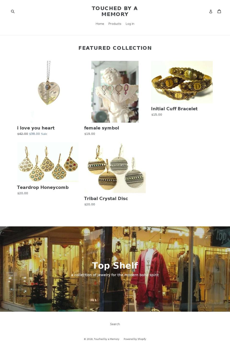 topshelfjewelry.store shopify website screenshot