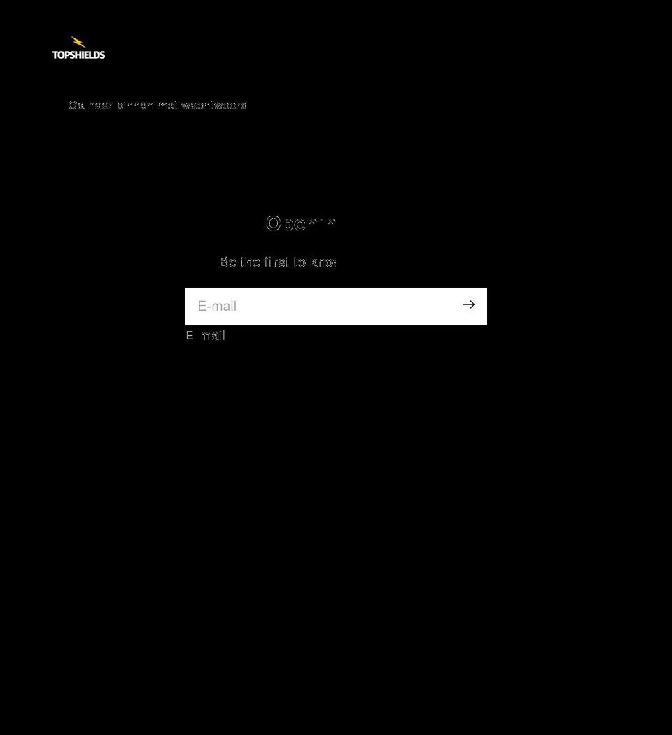 topshields.com shopify website screenshot