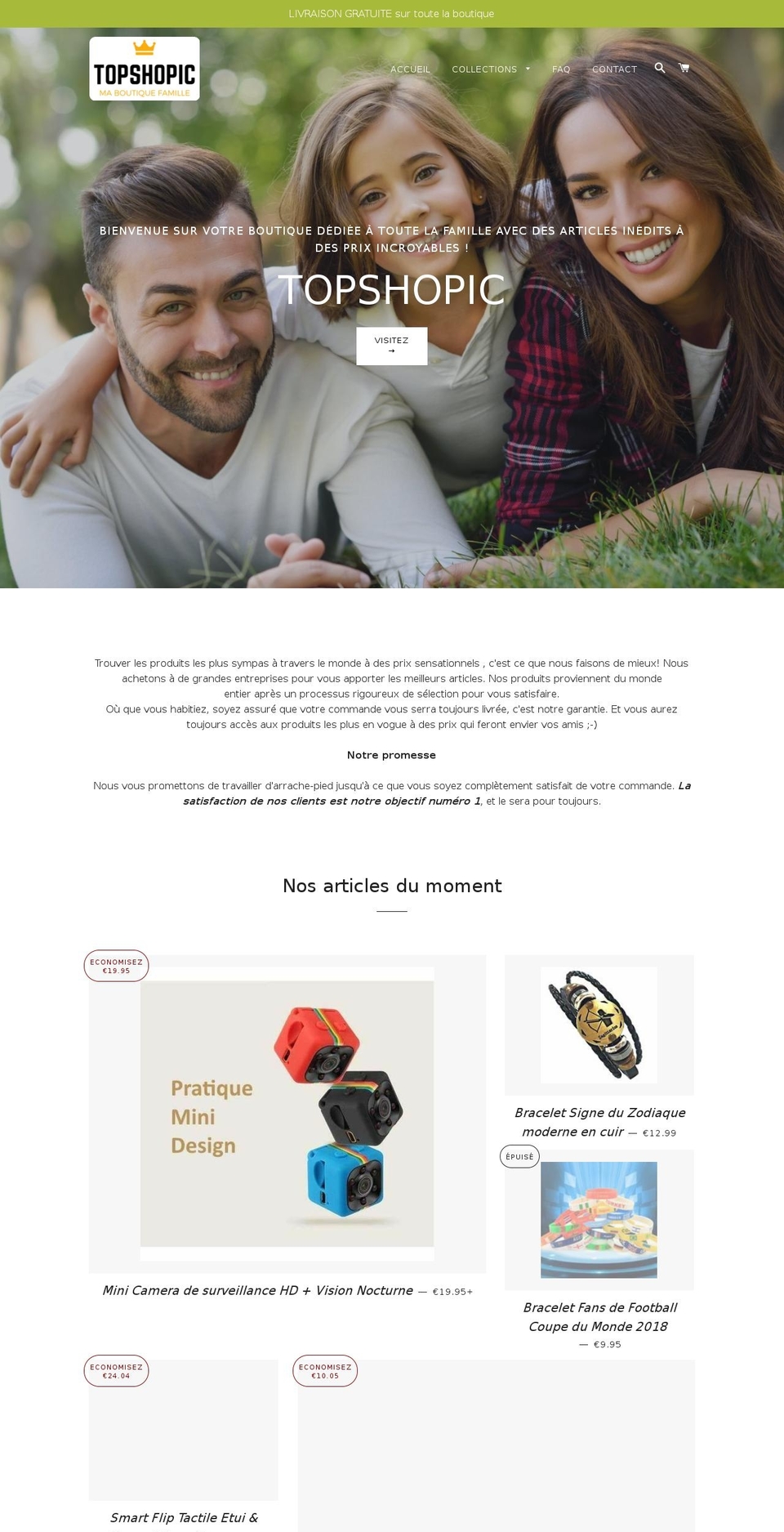 topshopic.com — Shopify storefront screenshot