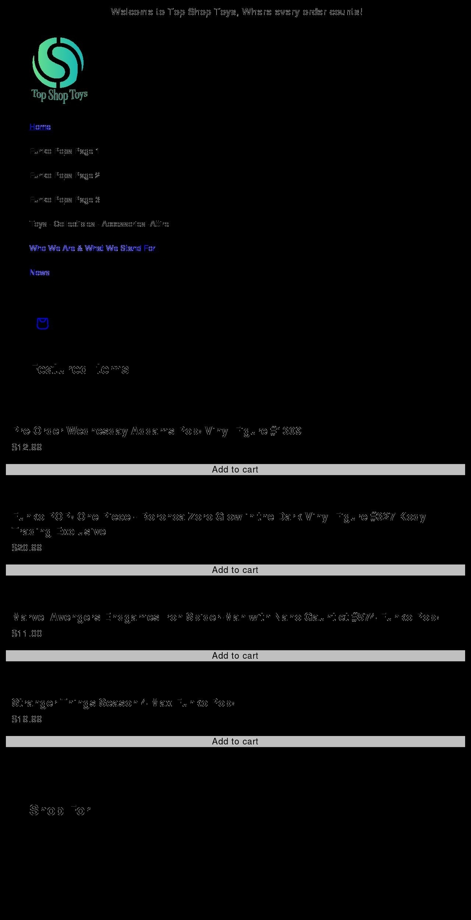 topshoptoys.com shopify website screenshot