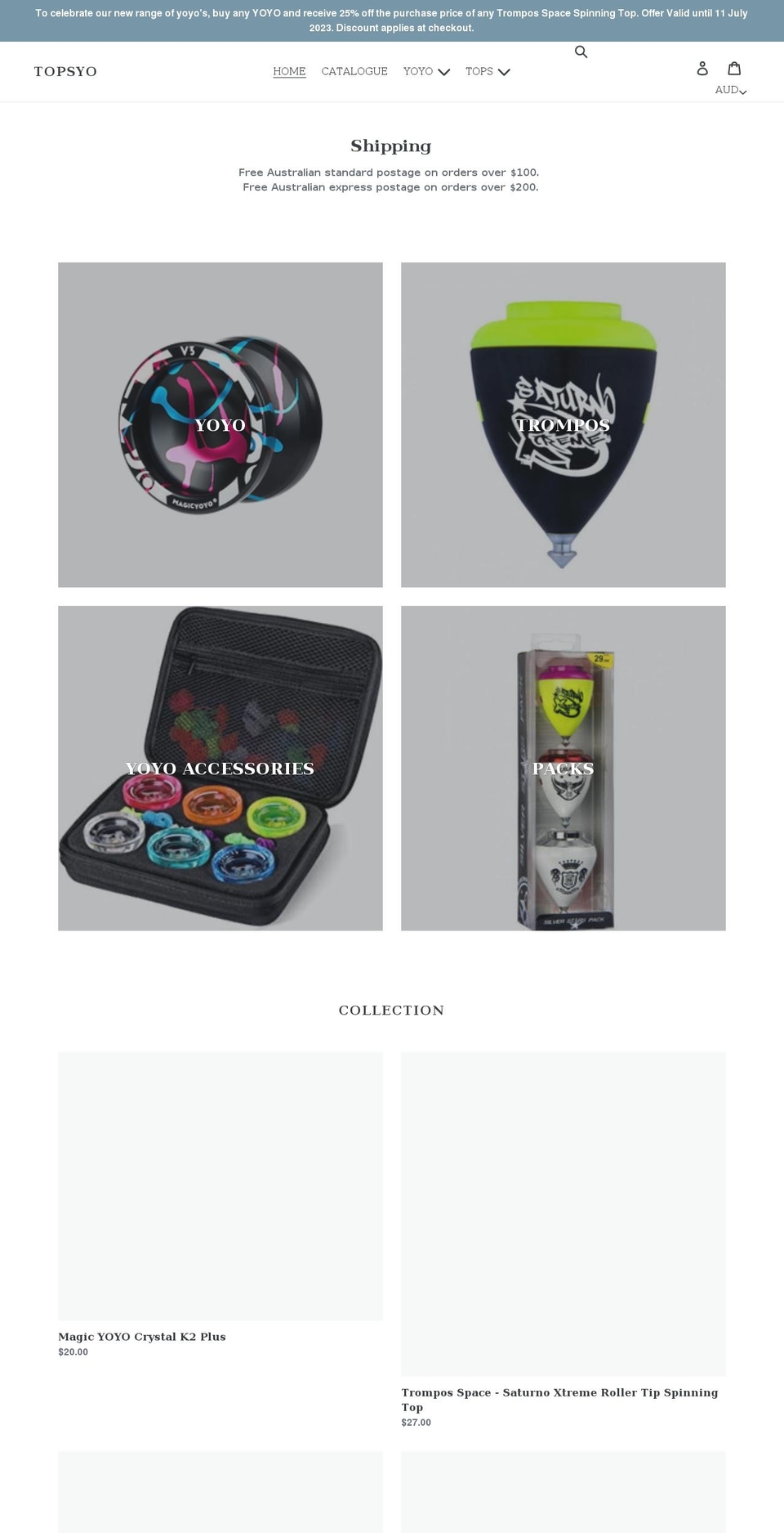 topsyo.com shopify website screenshot