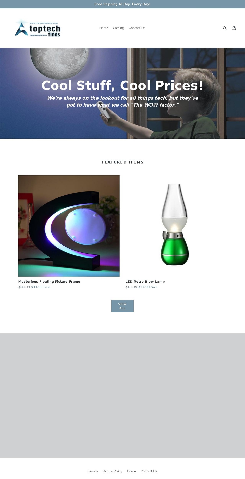 toptechfinds.com — Shopify storefront screenshot