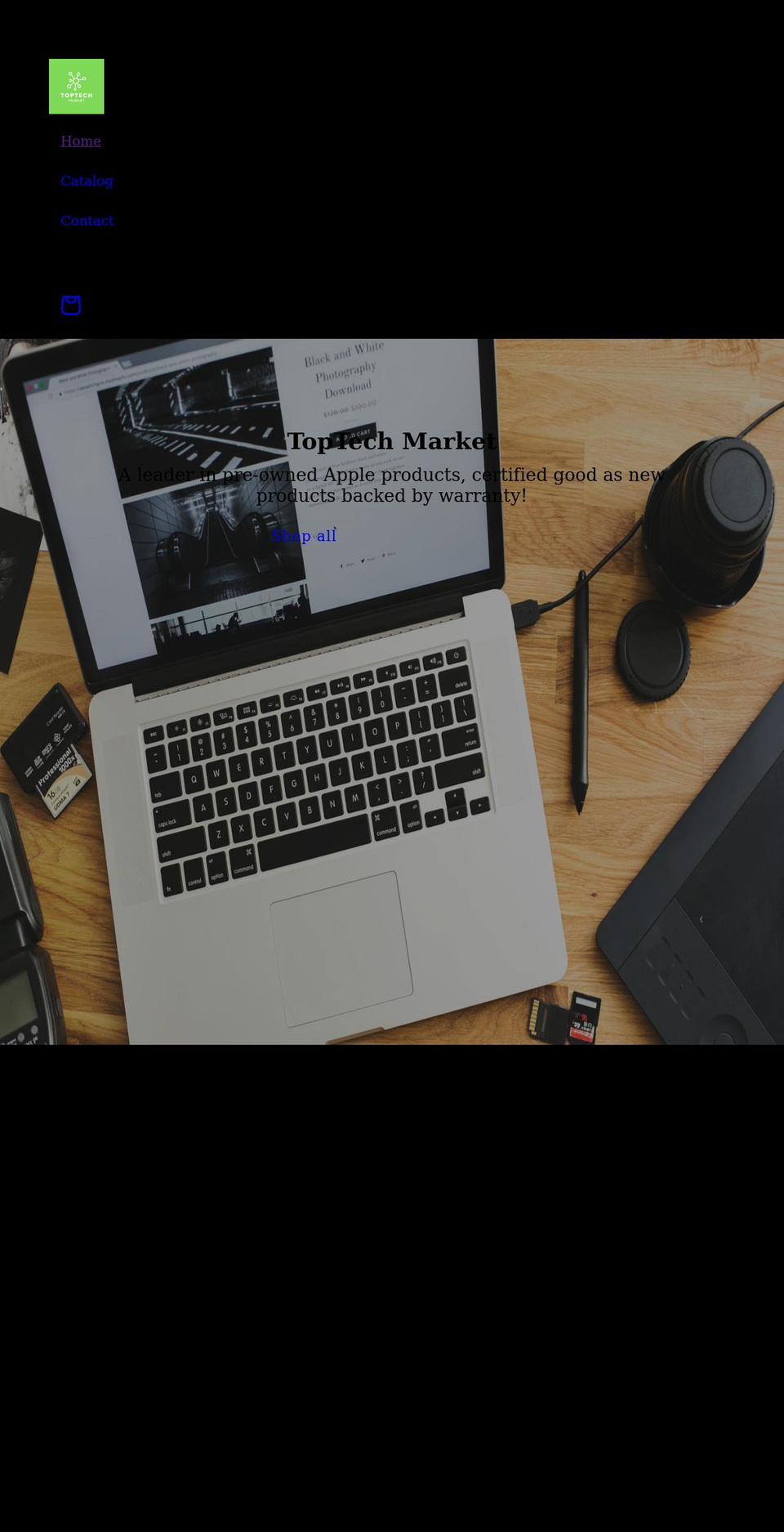 toptechmarket.com shopify website screenshot