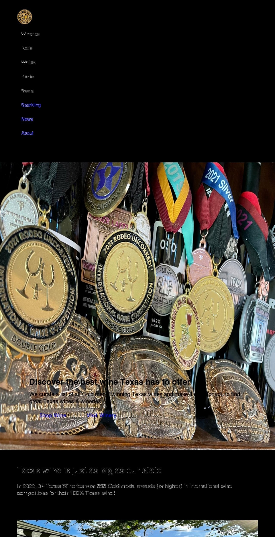 toptexaswines.com shopify website screenshot