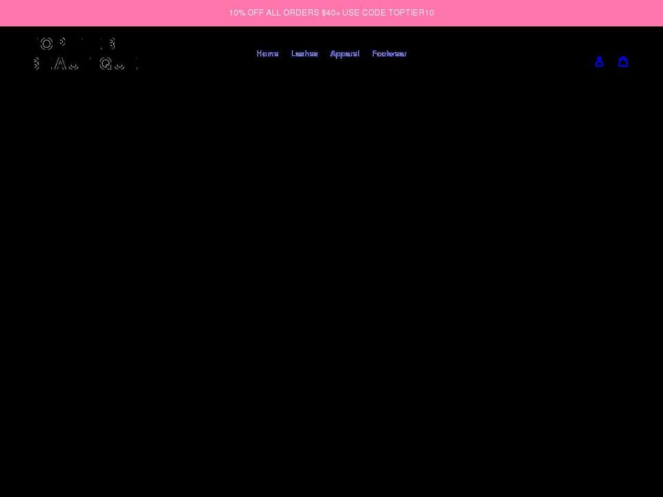 toptierbeautique.com shopify website screenshot