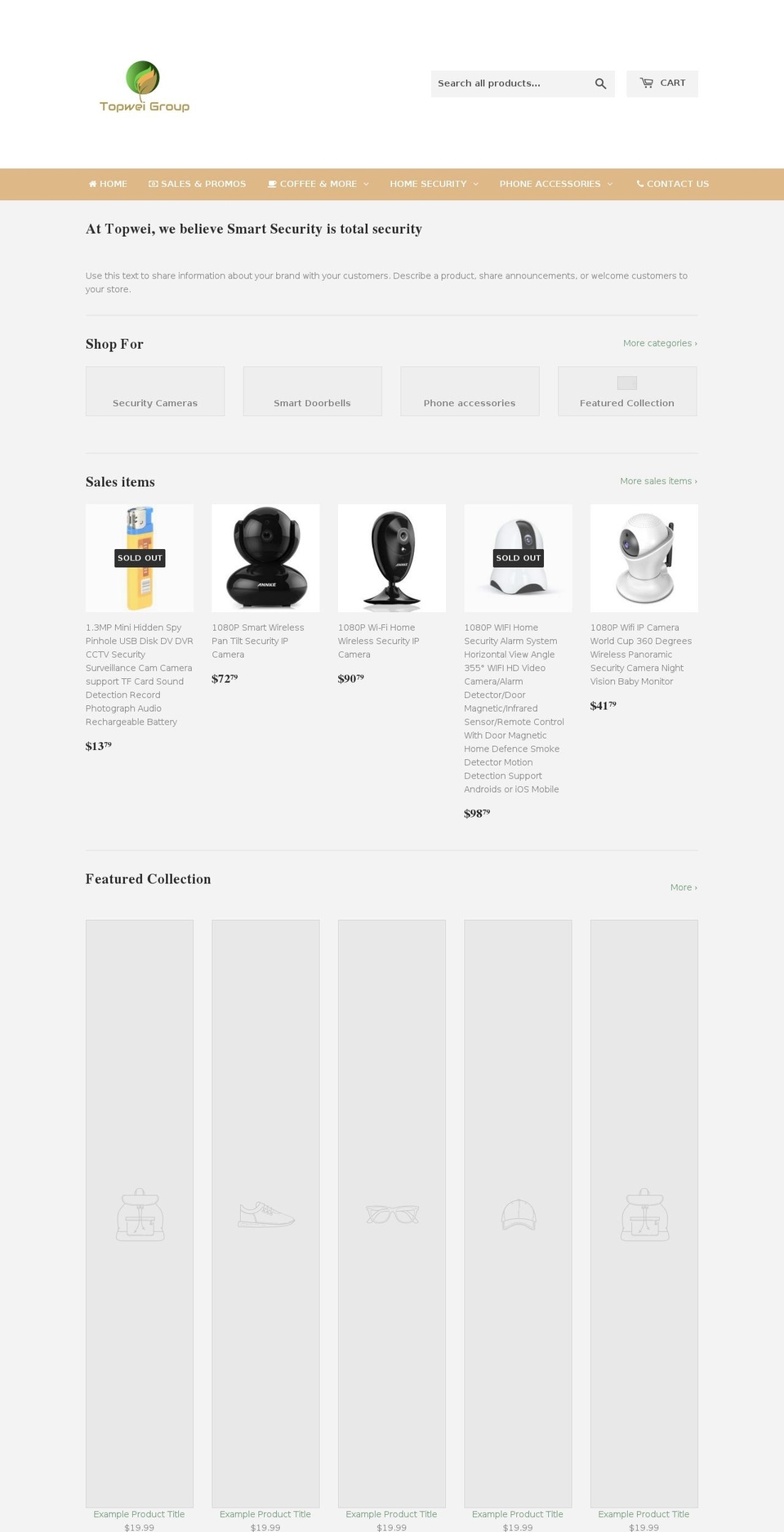 topweigroup.com — Shopify storefront screenshot