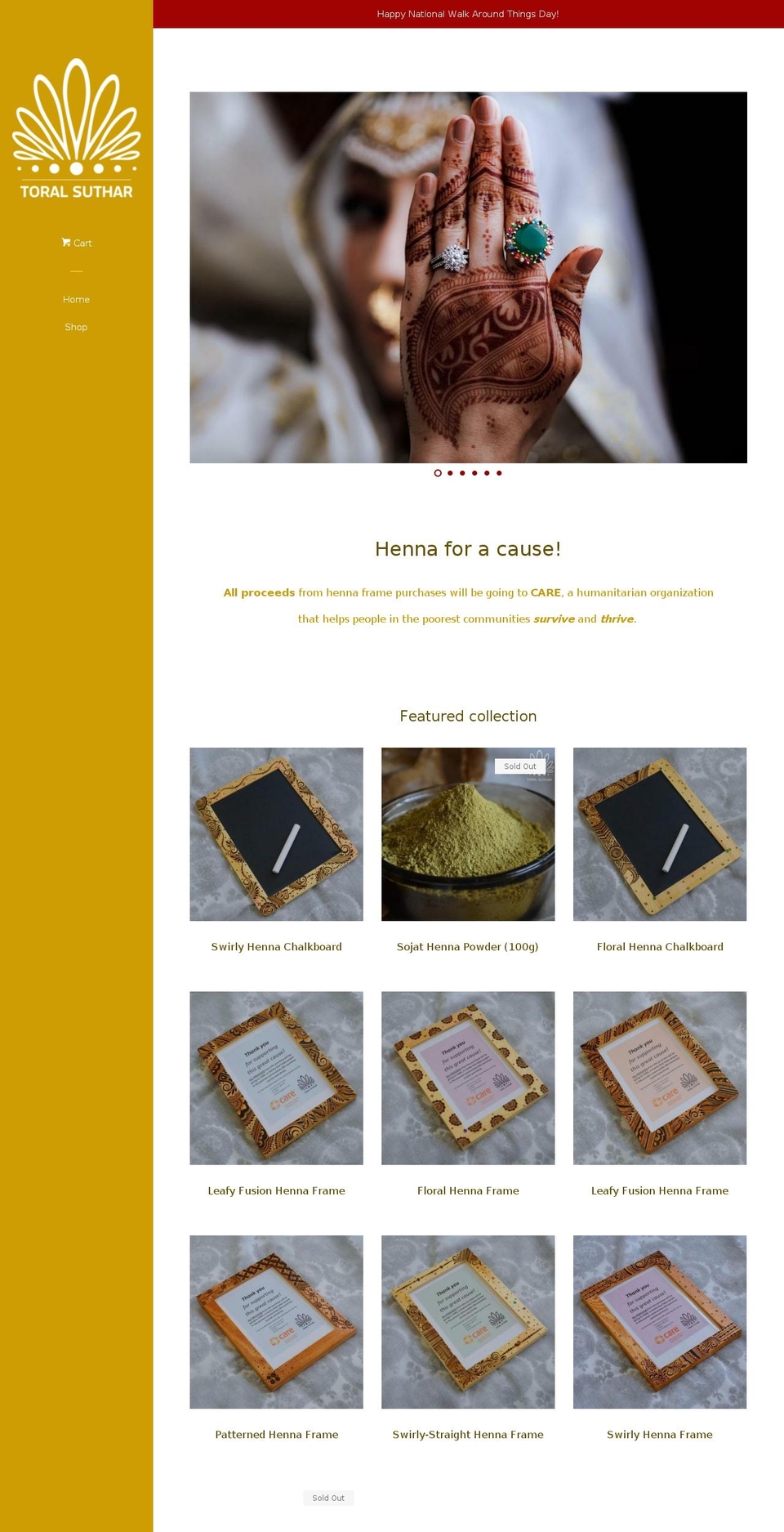 toralsuthar.com shopify website screenshot