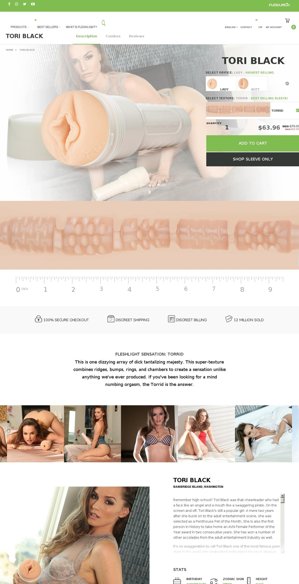 new-ilf-theme Shopify theme site example toriblackfleshlight.net