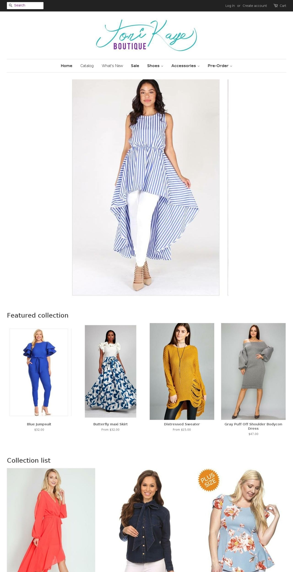 torikayeboutique.com — Shopify storefront screenshot