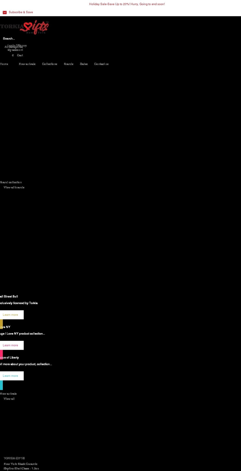 torkiagifts.com shopify website screenshot