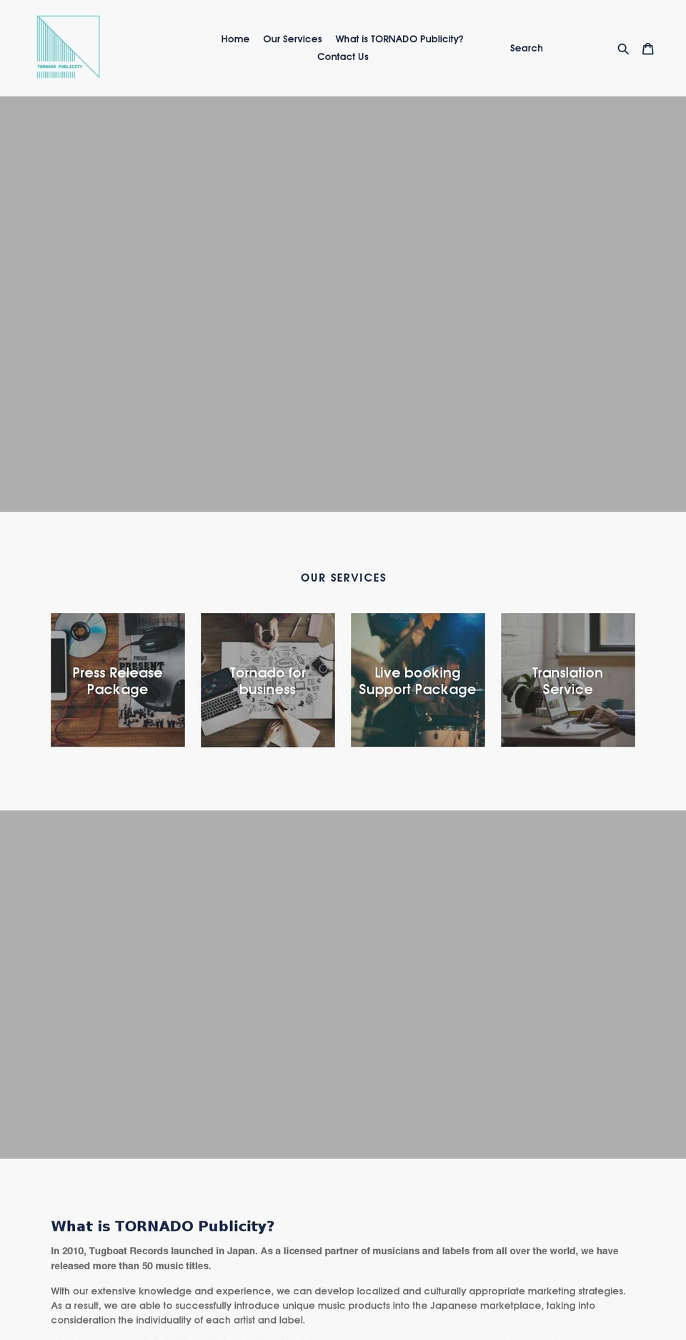 tornado-publicity.com shopify website screenshot