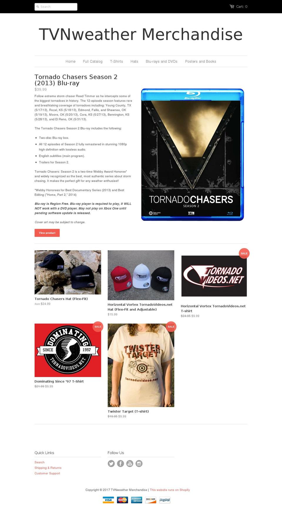 tornadostore.net shopify website screenshot