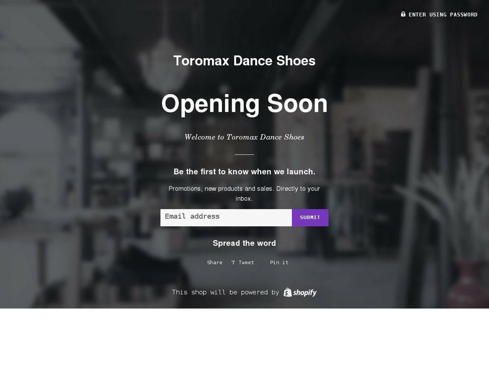 toromax.co.uk shopify website screenshot