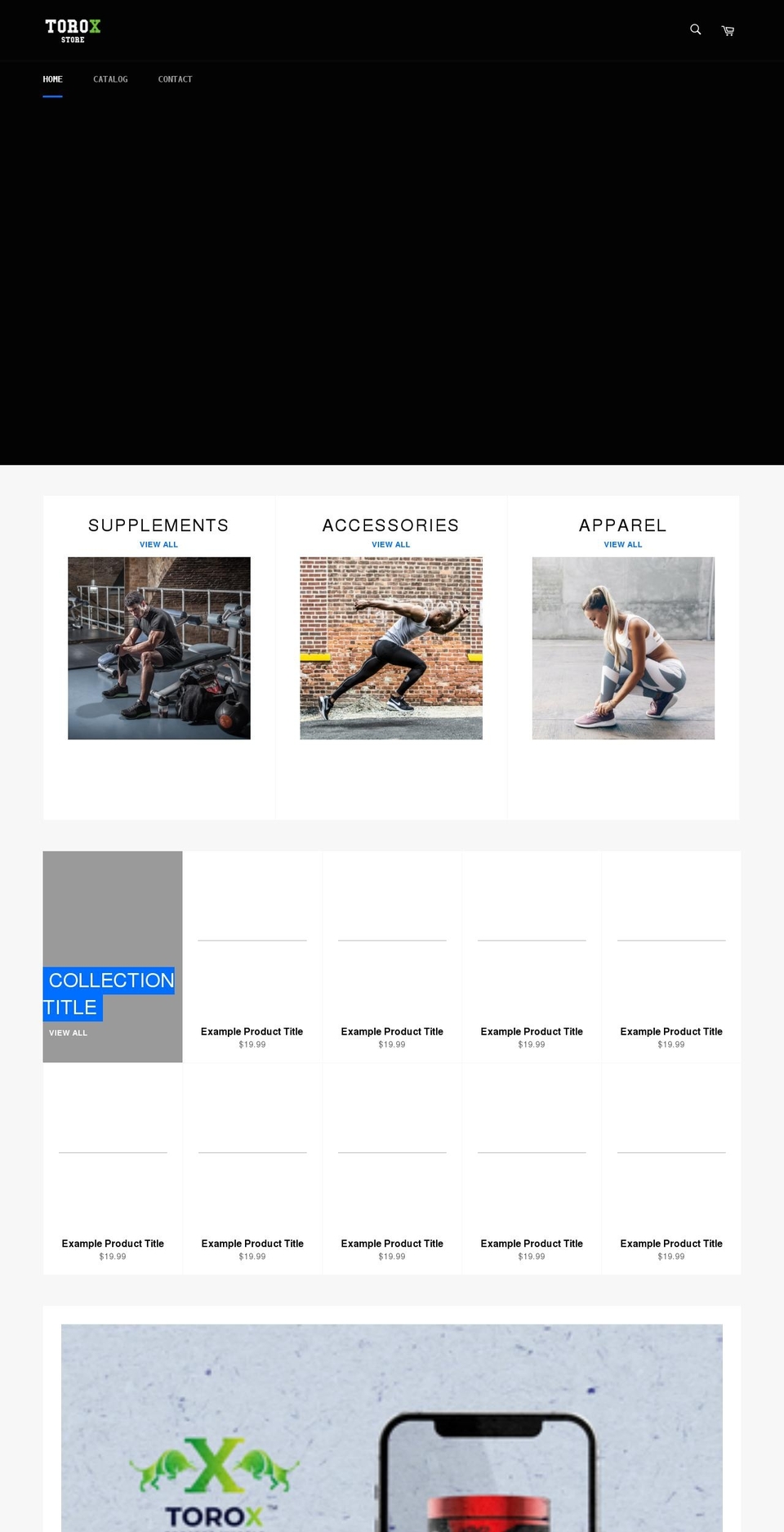 toroxstore.com shopify website screenshot