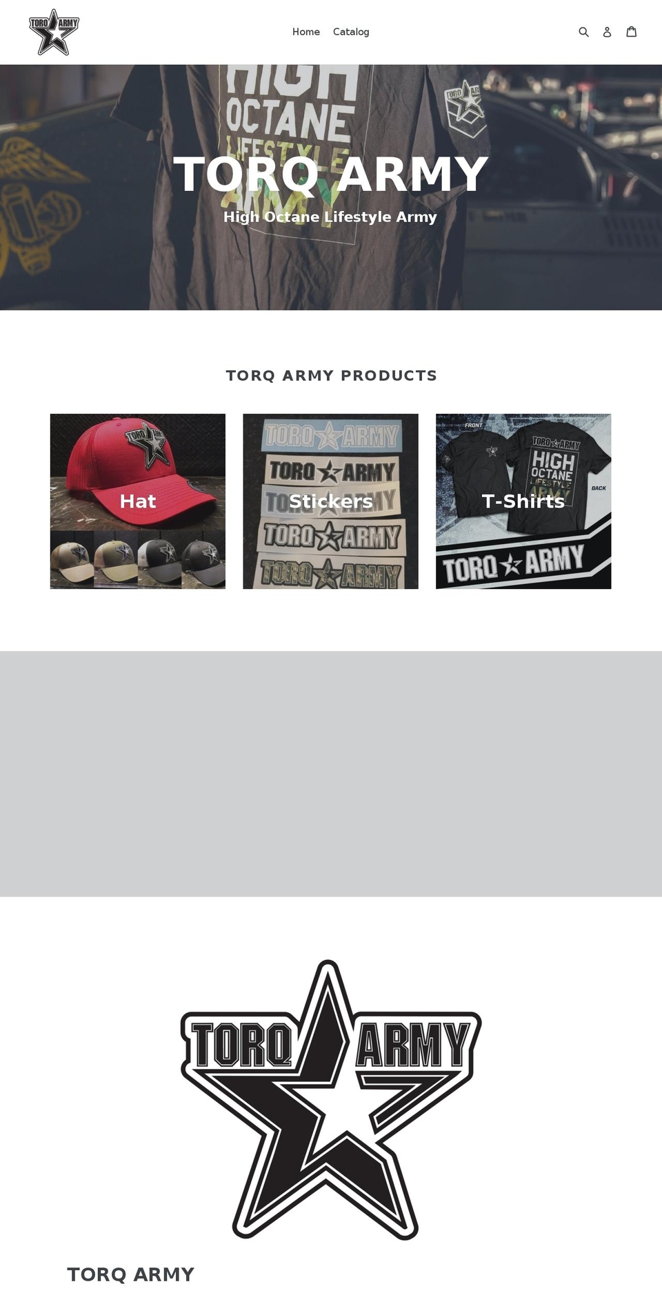 torqarmy.com shopify website screenshot