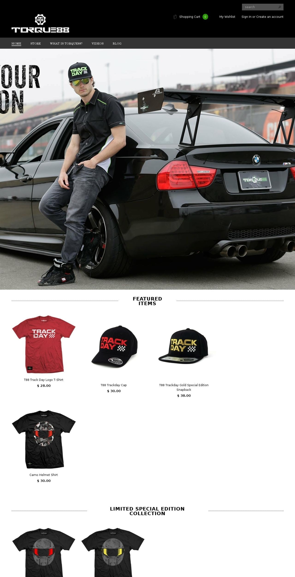 torque88.com — Shopify storefront screenshot