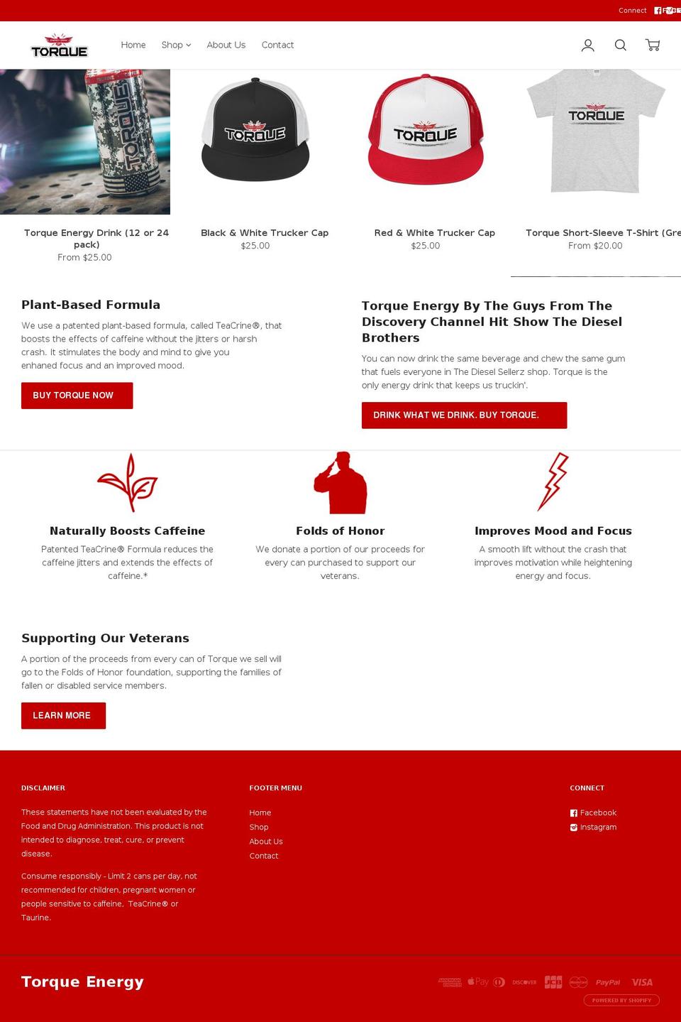 torquenergy.com shopify website screenshot