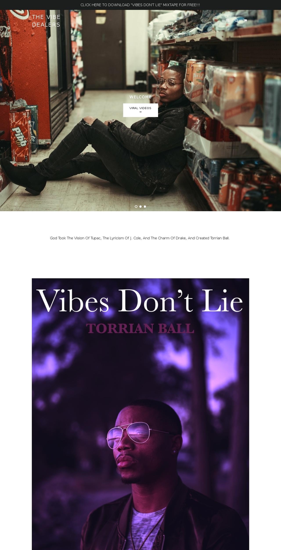 torrianball.com — Shopify storefront screenshot