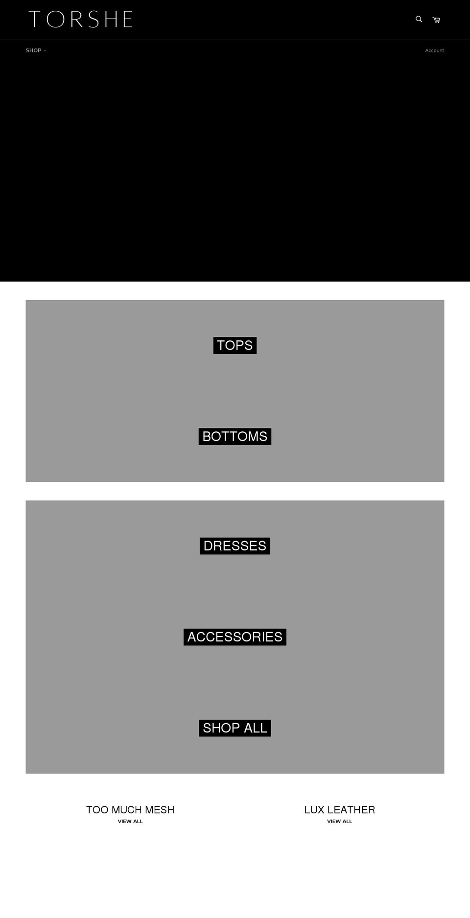 torsheshop.com shopify website screenshot