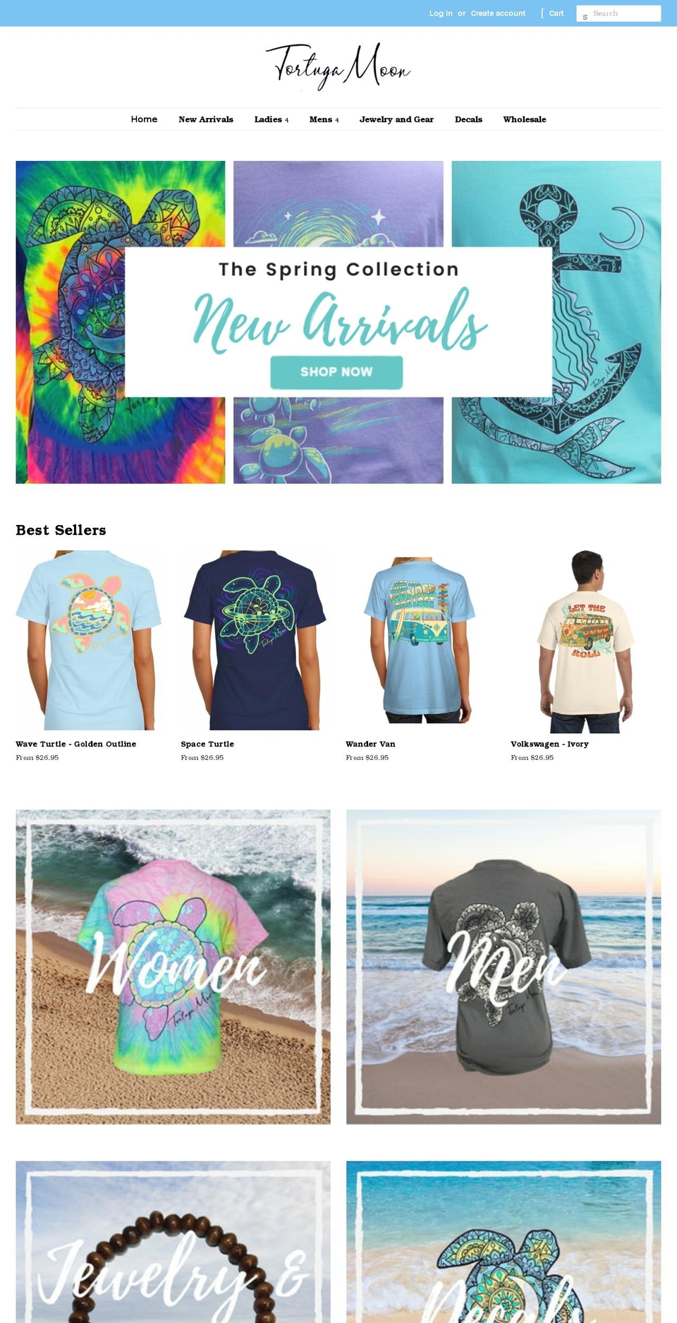 tortugamoon.com shopify website screenshot