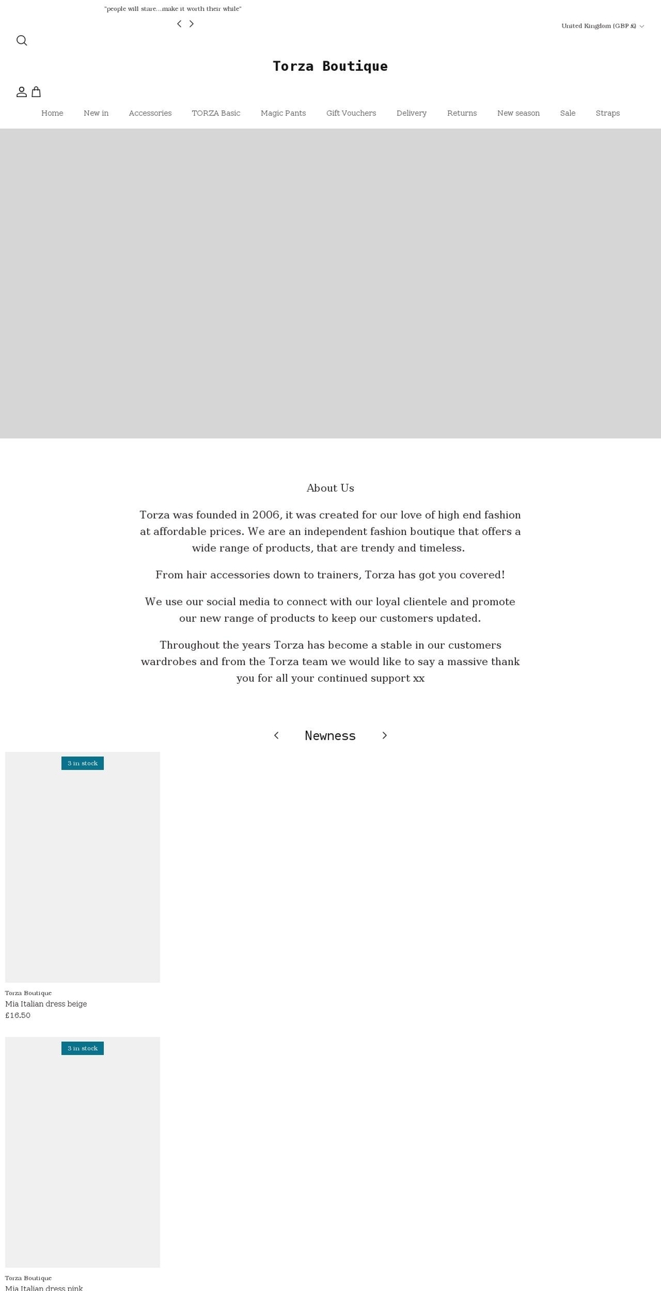 torzab.com shopify website screenshot