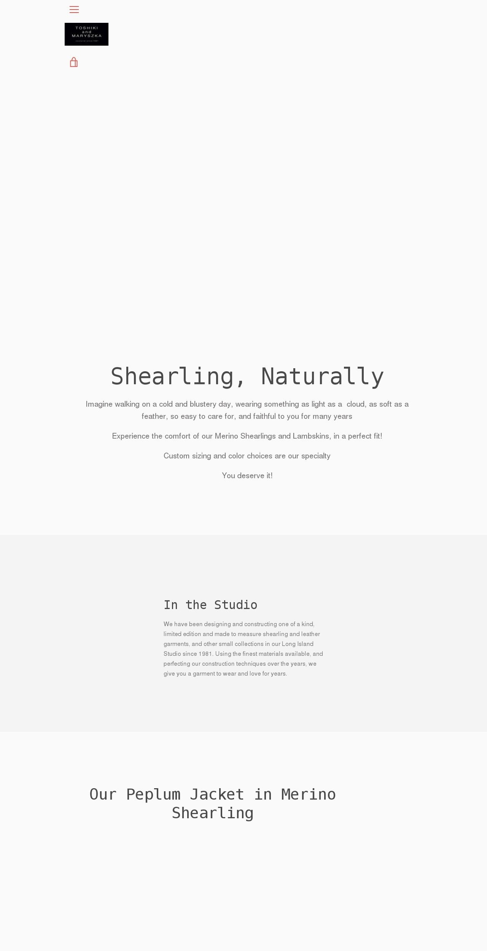 toshikiandmaryszka.com shopify website screenshot