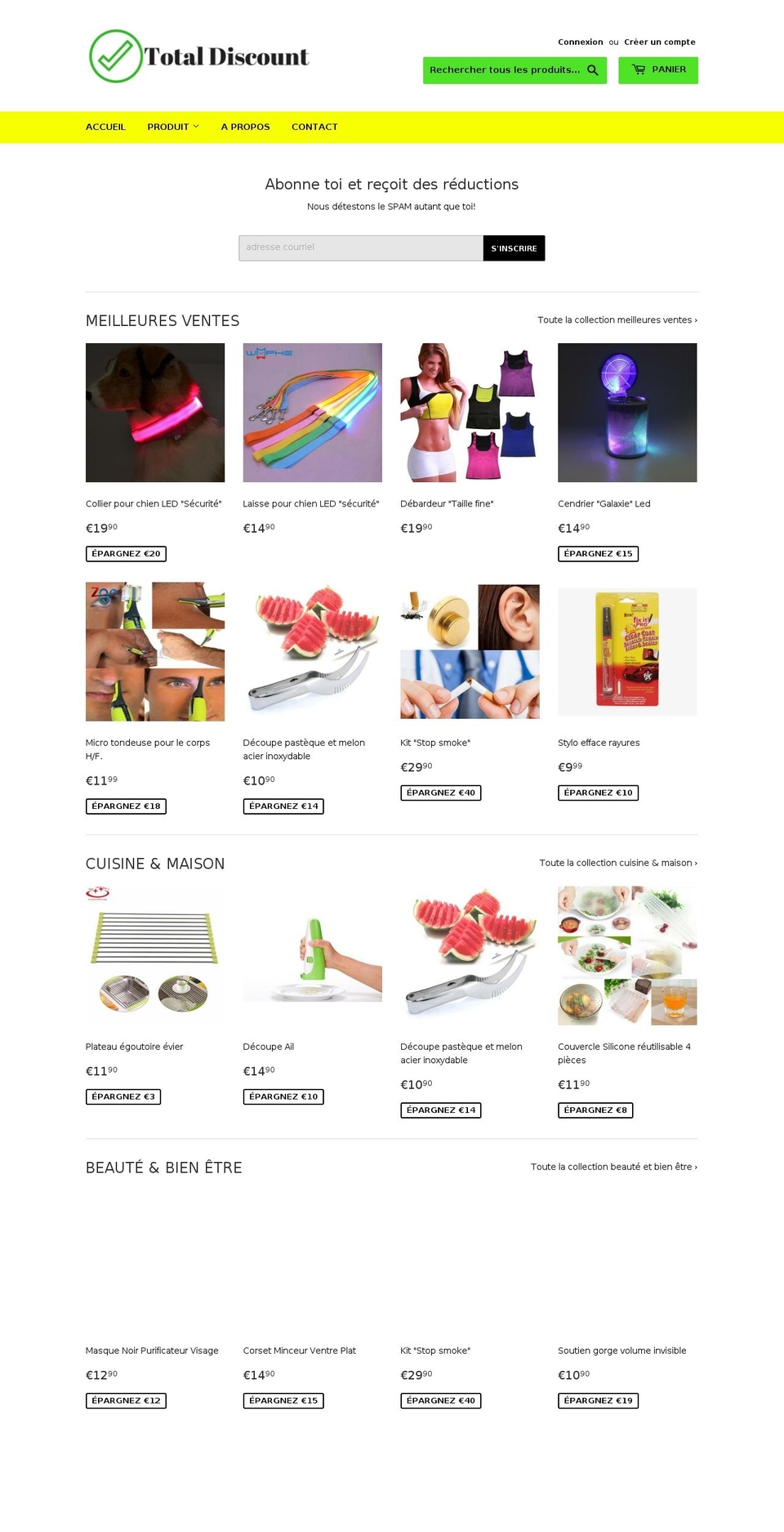 total-discount.com — Shopify storefront screenshot
