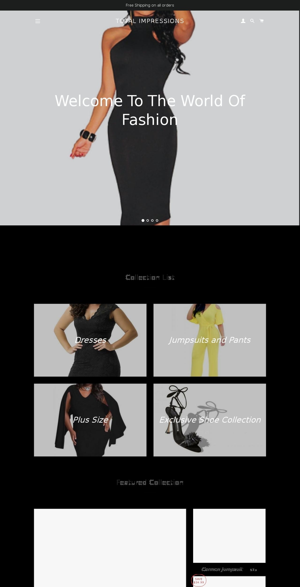 total-impressions.com shopify website screenshot
