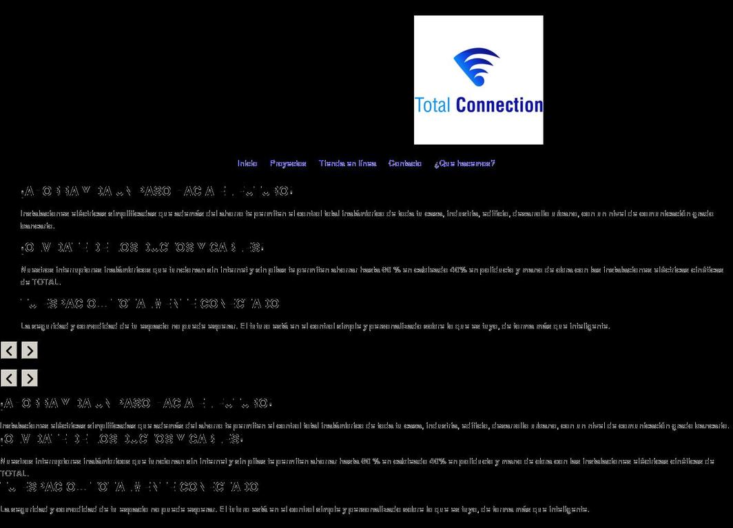 totalconnection.com.mx shopify website screenshot