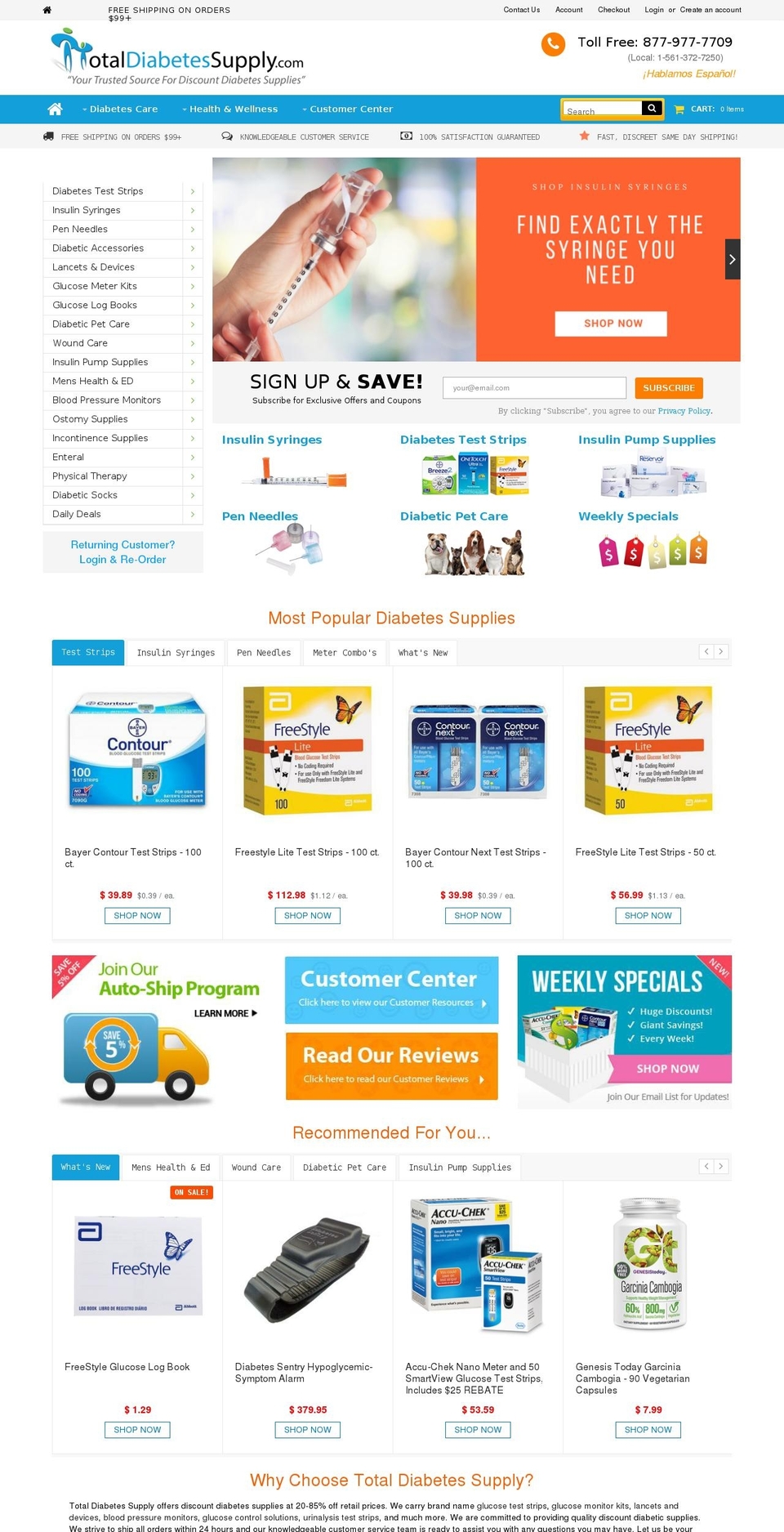 Checkout Update Shopify theme site example totaldiabetessupply.biz