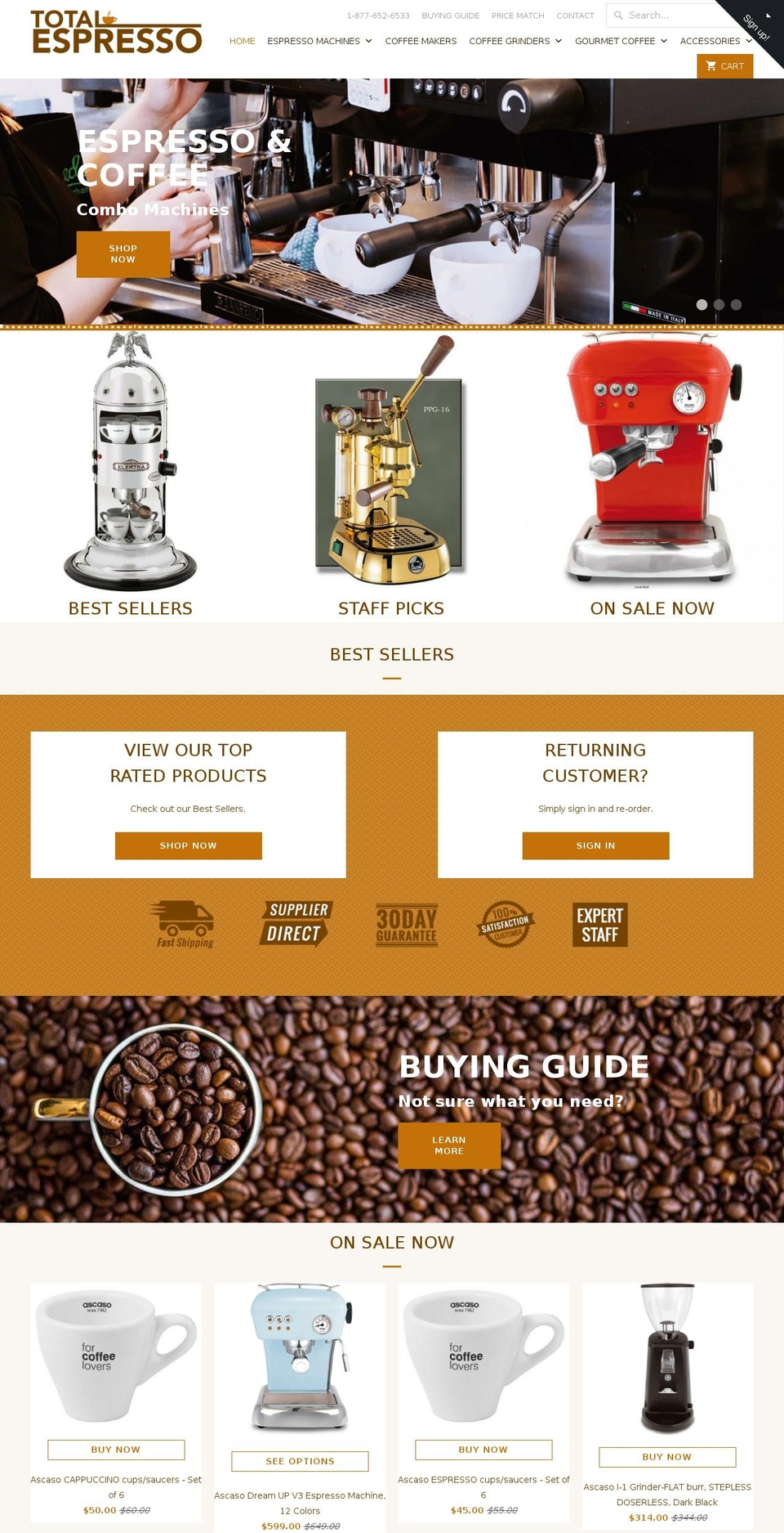 meroxio optimised Shopify theme site example totalespresso.com